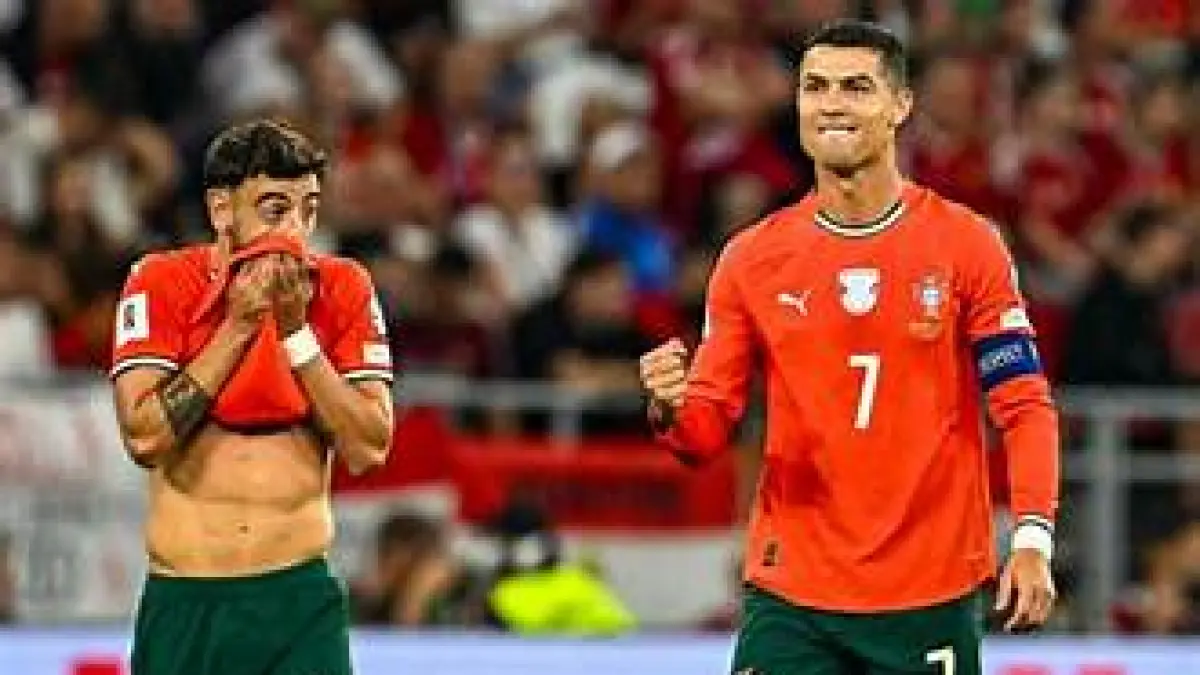 Cristiano Ronaldo dan Bruno Fernandes. (juegojoru)