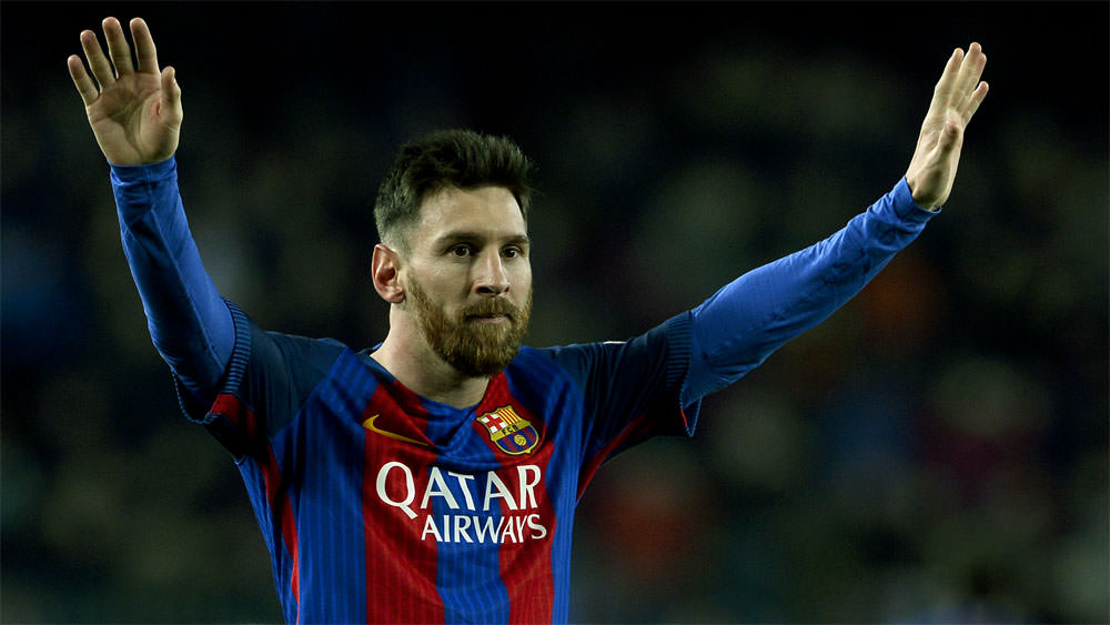 Pemain Barcelona, Lionel Messi.