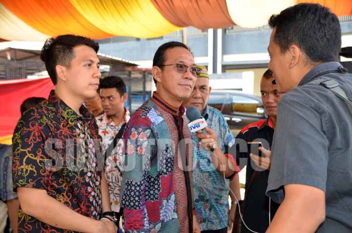 Gus Irawan saat diwawancarai terkait sayur impor yang masuk ke Sumut, belum lama ini.