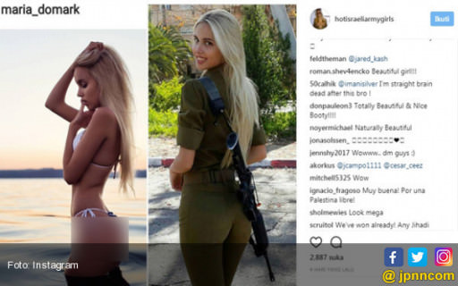 Tentara wanita Israel yang pamer bodi aduhai.