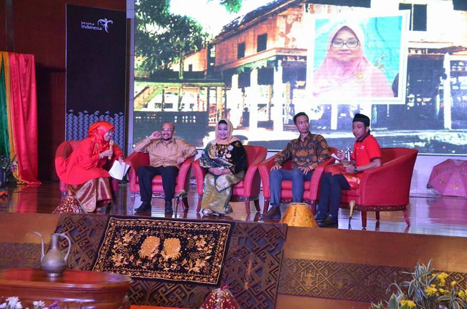 Tim Pengembangan Pendidikan Promosi Pariwisata dan Kebudayaan Nusantara Nangro Aceh Darussalam menggelar Pagelaran Seni di Gedung Sapta Pesona Kemenpar RI, 20 Juli 2017.