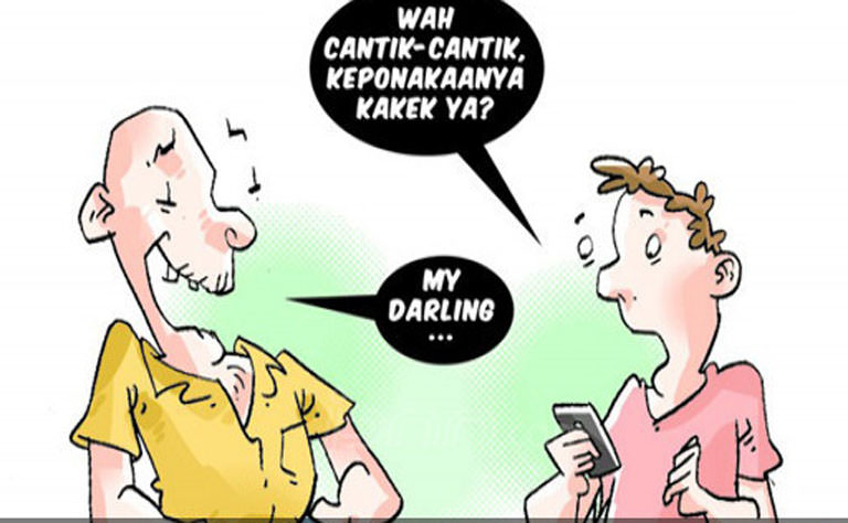 Kakek playboy-Ilustrasi.