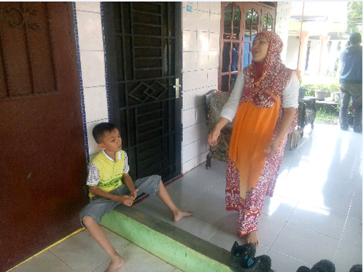 Foto: Man/PM Inilah rumah agen lembu, Fadilah Lubis, yang diteror dua pria tak dikenal dengan bom molotov di Dusun V, Desa Galang Suka, Kec. Galang, Kamis (21/9) sekira pukul 03.00 wib.