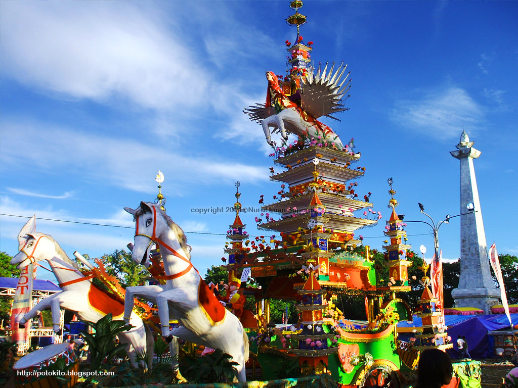 Bengkulu memperingati Tahun Baru Islam dengan Festival Tabot yang sudah disiapkan di View Tower, Lapangan Merdeka, Malabero, Teluk Segara, Bengkulu, 21-22 September 2017.