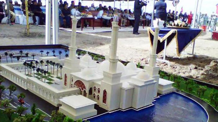 Inilah maket Medan Islamic Centre.