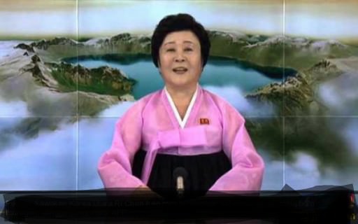 Ri Chun-hee, penyiar kawakan Korean Central News Agency, Minggu (3/9), mengumumkan keberhasilan uji coba nuklir Korea Utara (Korut).