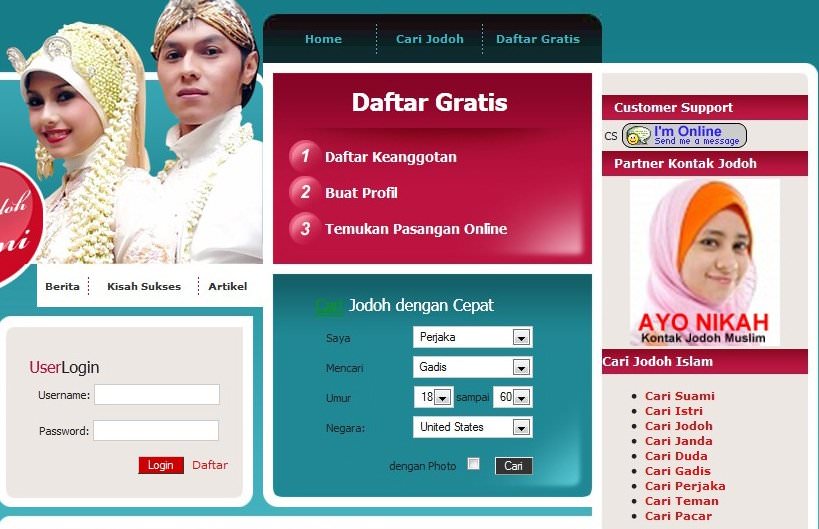 Situs jodoh-ilustrasi