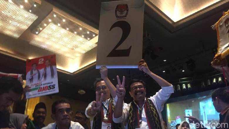 Pasangan Djarot-Sihar mendapat nomor 2.