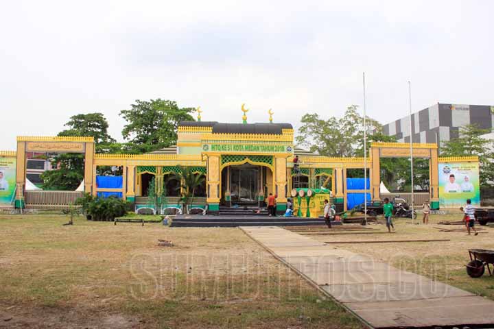 Lokasi MTQ ke-51 Tingkat Kota Medan 2018 di lahan eks Taman Ria Jalan Gatot Subroto Medan.
