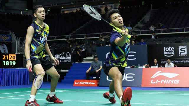 Fajar Alfian dan Muhammad Rian Ardianto tersingkir dari Malaysia Terbuka.