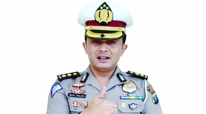 Kepala Satuan (Kasatlantas) Polrestabes Medan, AKBP M Saleh.