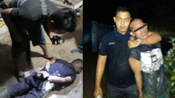 Napi LP Kelas II-A Lambaro Banda Aceh yang kabur, ditangkap petugas, Jumat (30/11/2018).