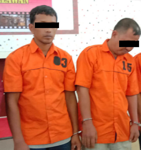 Pengoplos gas yang tertangkap.