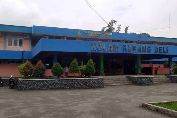 SEPI: Kolam Renang Deli sepi pengunjung sebelum Covid-19. Renacana kolam ini akan dibuka kembali pada 17 Agustus.