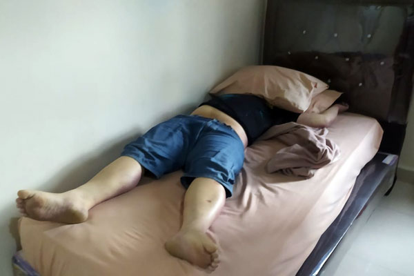 TEWAS: Warga Tebingtinggi tewas di penginapan Rantauprapat.