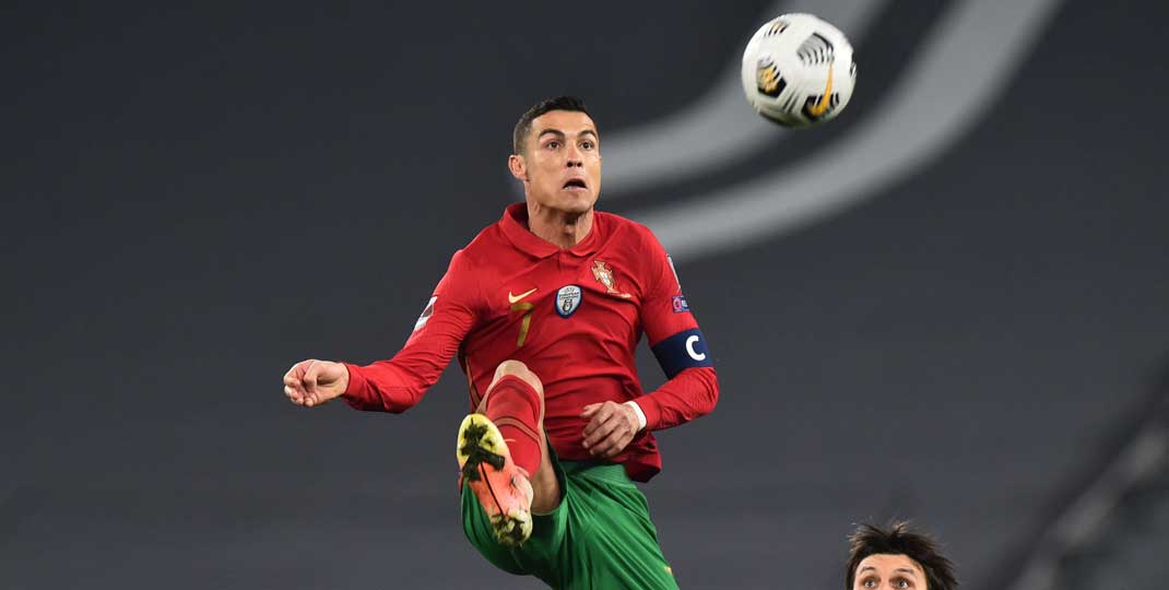 Cristiano Ronaldo, pemain Portugal.