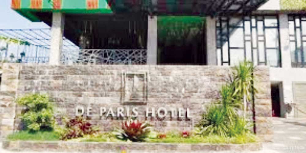 Hotel De Paris: Suasana dari luar Hotel De Paris di Jalan Danau Marsabut, Kelurahan Sei Agul, Medan Petisah.markus/sumutpos.