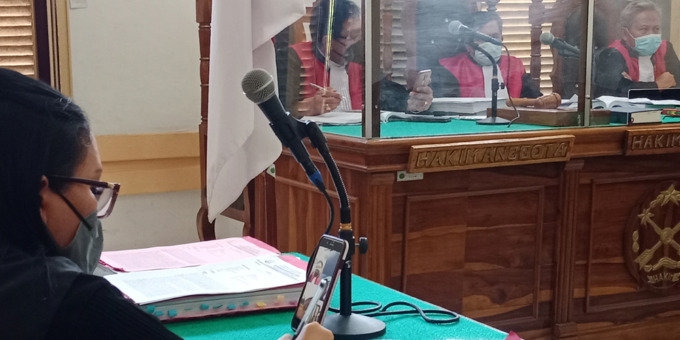 DAKWAAN: WN Thailand Suriyon Jannok, terdakwa kasus pencurian akan menjalani sidang dakwaan secara virtual di PN Medan, Kamis (24/3).