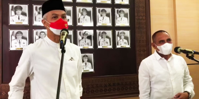 BERTEMU: Bupati Langkat nonaktif Terbit Rencana Peranginangin diperiksa penyidik Poldasu di Jakarta, Jumat (1/4).istimewa/sumutpos.