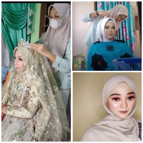 Karya Tiwi Kurniadi saat menjalankan profesinya sebagai MUA.