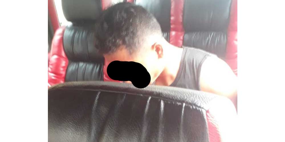 DIBOYONG: Parjo, terduga pencabulan saat diboyong ke Mapolres Deliserdang