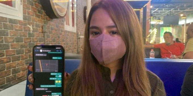 DITAHAN: Selebgram DY kini ditahan Polrestabes Medan atas dugaan kasus penggelapan dana arisan online.