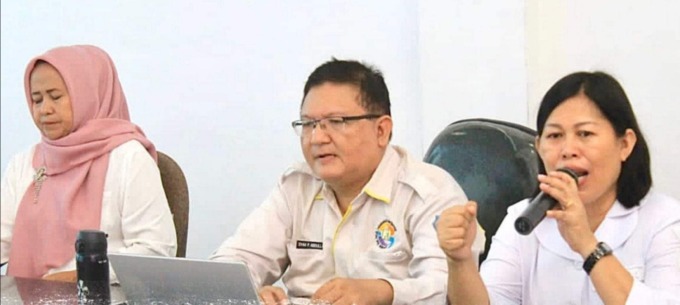 Fajar Dame/Sumut Pos RAPAT: Pemkab Labuhanbatu melalui Tim Percepatan Penurunan Stunting, saat menggelar Rakor Penyusunan Laporan Penyelenggaraan Percepatan Penurunan Stunting.