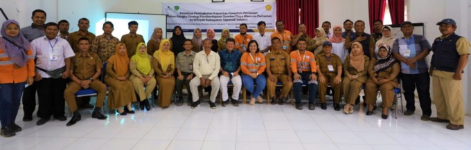 PT Agincourt Resources menggandeng Balai Pelatihan Pertanian Jambi mengadakan Pelatihan Peningkatan Kapasitas Penyuluh Pertanian. Program ini melibatkan 15 BPP dan 30 penyuluh pertanian di Tapanuli Selatan, Sumatra Utara. (Dok: PTAR)