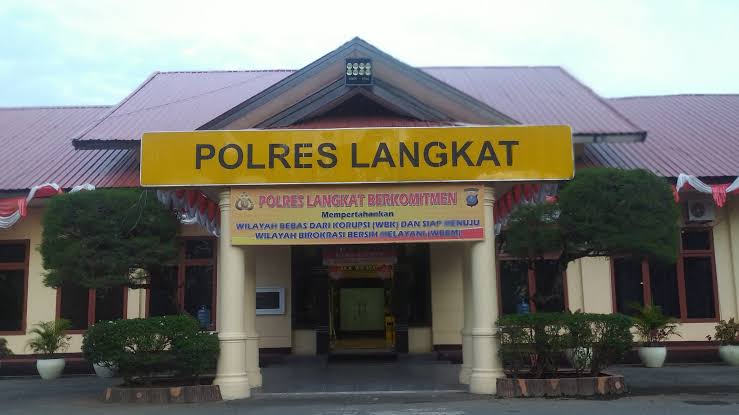 Bangunan depan Polres Langkat di Jalan Proklamasi, Stabat.Istimewa/Sumut Pos.