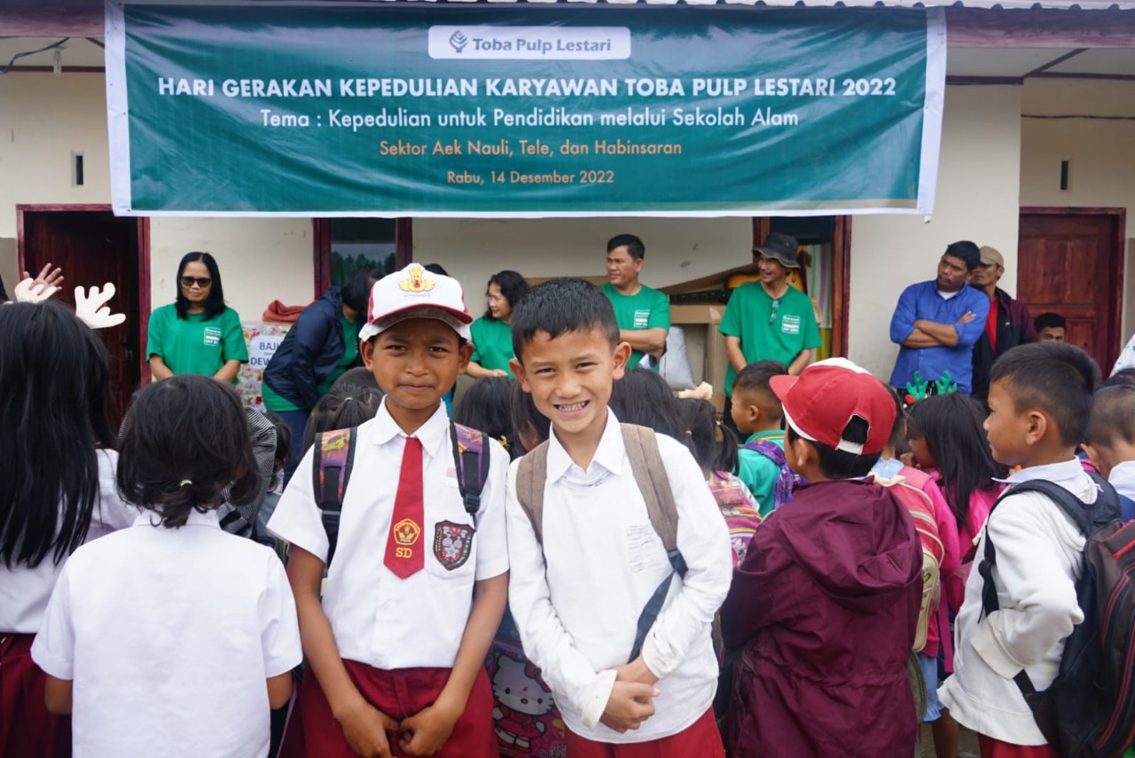 Salahsatu sekolah alam yanhlg dikelola PT TPL di sektor Aek Nauli, Simalungun, Sumatera Utara.