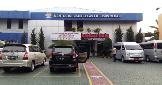 Kantor Imigrasi Kelas 1 Khusus TPI Medan.Istimewa.
