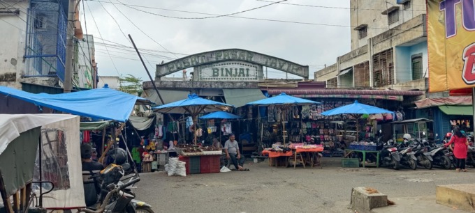 Pasar Tavip Binjai.Teddy Akbari/Sumut Pos.