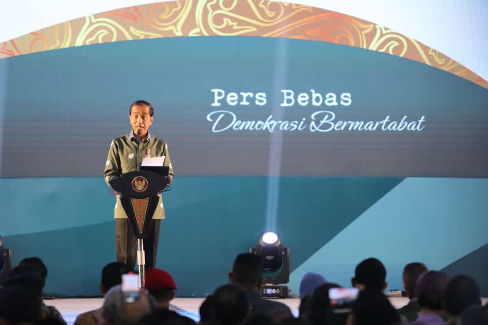 HPN: Presiden Joko Widodo di Acara Puncak HPN 2023 di Sumut.(Ist/SUMUT POS)