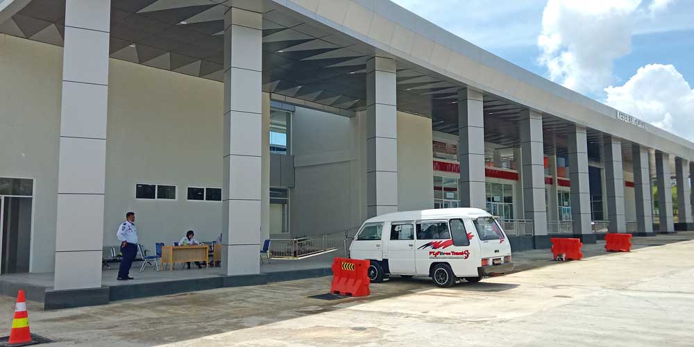 SEPI: Aktivitas di Terminal Tanjung Pinggir terlihat sepi, usai diresmikan Presiden Jokowi, 9 Februari 2023.Pra Evasi Haloho/Sumut Pos.