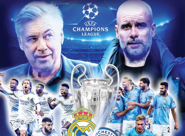PERANG:  Perang bintang akan tersaji di Santiago Bernabeu saat Real Madrid menjamu Manchester City di leg pertama babak semifinal Liga Champions, Rabu (10/5) dini hari WIB.