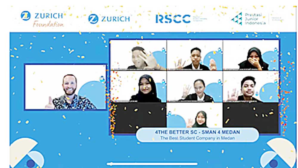 WEBINAR: 4 The Better S SMA 4 Medan ikuti webinar.