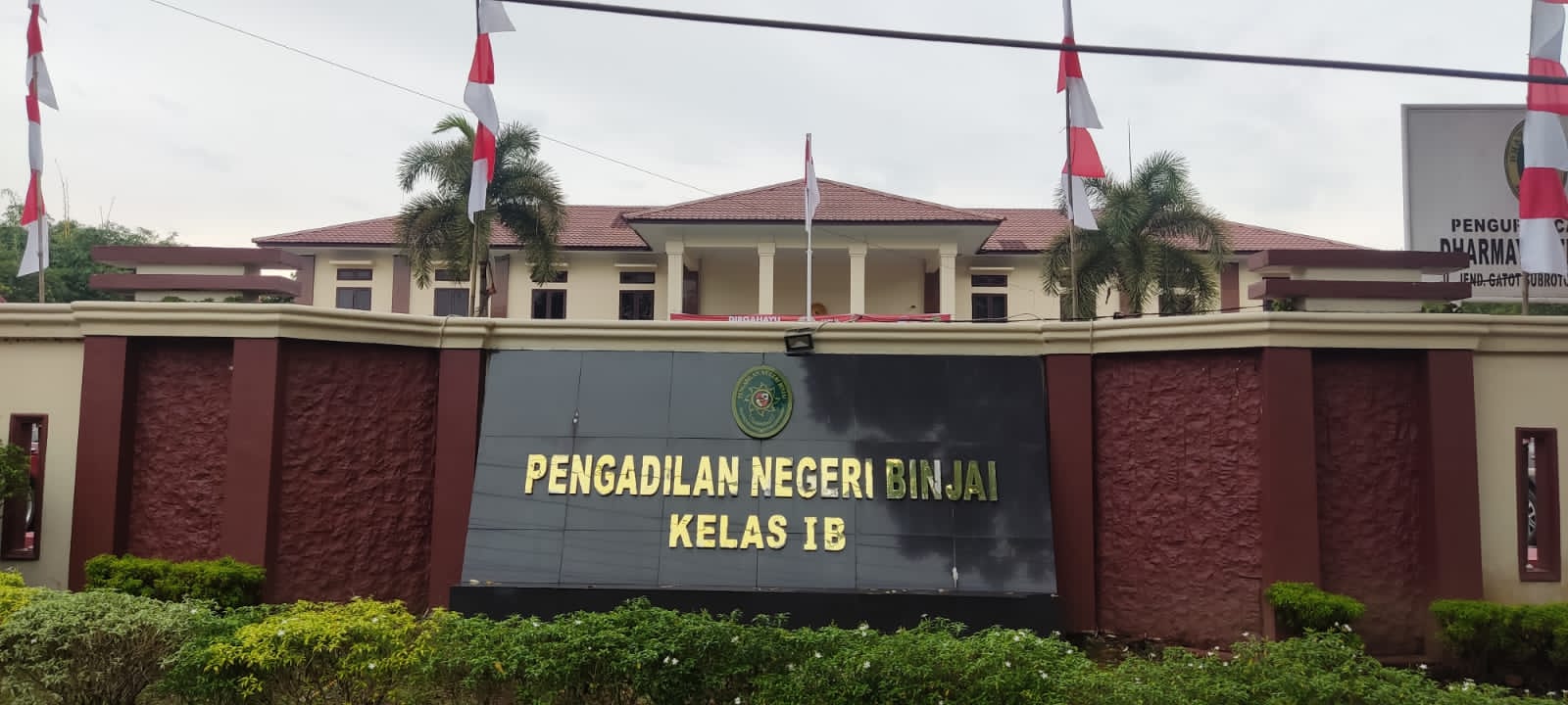 Pengadilan Negeri Binjai di Jalan Jenderal Gatot Subroto.Teddy Akbari/Sumut Pos.