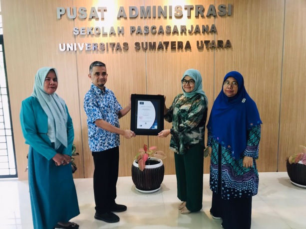 RAIH: Pascasarjana USU berhasil Raih Sertifikat ISO.(ist/SUMUT POS)