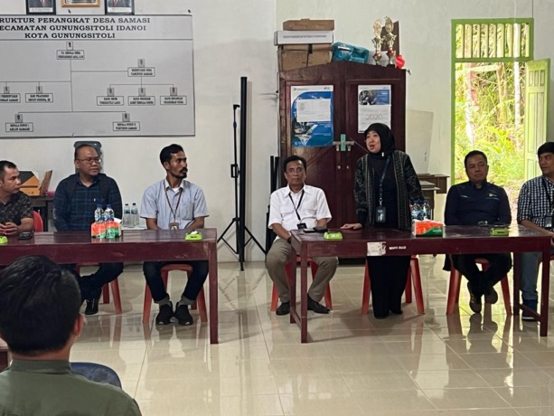 Koordinator Asisten Deputi Bidang Industri Energi, Minyak dan Gas Kementerian BUMN, Luizah menyampaikan peran pemerintah dalam pembangunan jaringan listrik di Desa Samasi dengan menggunakan dana Penyertaan Modal Negara (PMN).