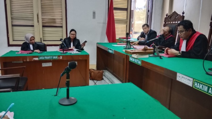 DAKWAAN: JPU membacakan dakwaan terhadap Kiki Alexander terdakwa kasus sabu secara virtual, Selasa (19/9/2023).