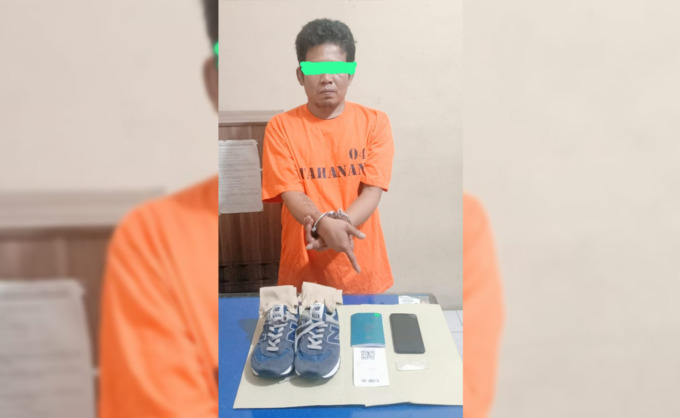 Pelaku pemilik narkoba beserta barang bukti. Istimewa/Sumut Pos