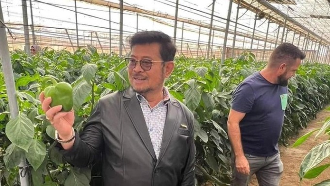 Dok Kementerian Pertanian KUNKER: Menteri Pertanian, Syahrul Yasin Limpo saat melakukan kunjungan kerja di Almeria, Spanyol.