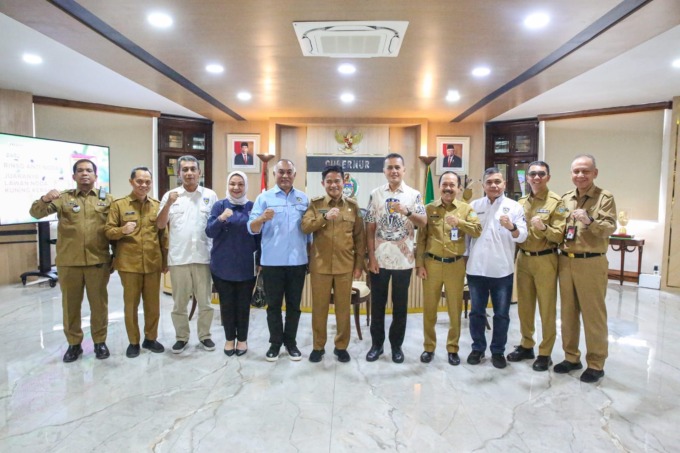 AUDIENSI: Dewan Pembina IMI Sumut, Musa Rajekshah saat audiensi dengan Pj Gubernur Sumut, Hassanudin.(ist/SUMUT POS)