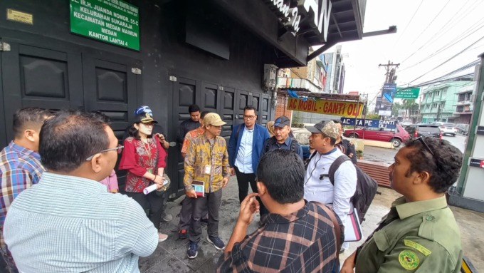 PTUN Medan gelar sidang lapangan gugatan rencana pembangunan underpass Jalan Juanda Kota Medan.(BAGUS SYAHPUTRA/SUMUT POS)