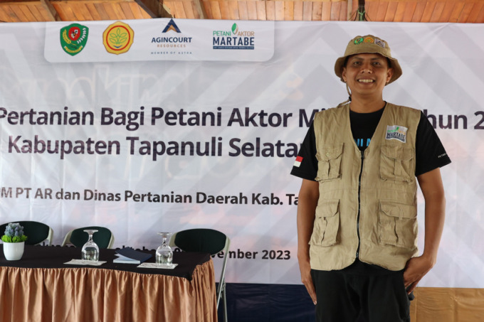Herman Hatimulan Harahap , Petani Milenial PTAR 2023. (Foto: Samman Siahaan/Metro Tabagsel)