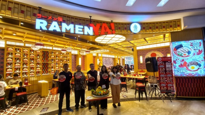 Launching outlet RamenYA di Manhattan Times Square Medan.(BAGUS SYAHPUTRA/SUMUT POS)