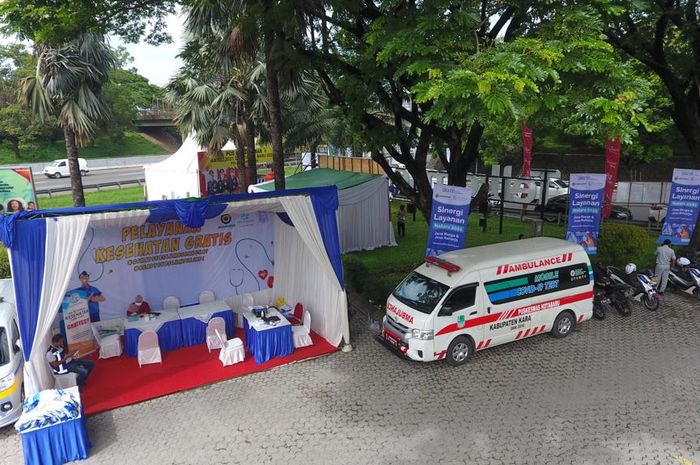 POSKO SIAGA: Layanan Posko Siaga yang dihadirkan Jasa Marga dan Jasa Raharja selama libur Nataru.dok jasa marga.
