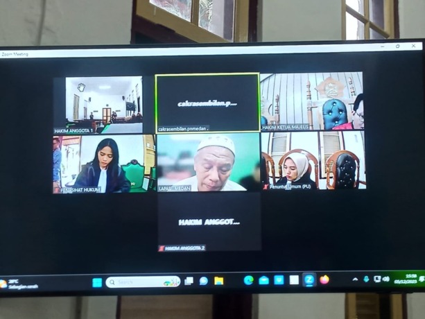 PUTUSAN: Sidang pembacaan putusan terhadap Wardani Ibrahim, terdakwa kasus sabu secara virtual, Selasa (5/12/2023).