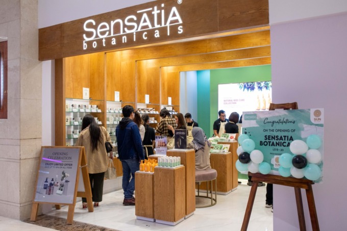 Gerai Sensatia Botanicals yang baru dibuka di Sun Plaza Medan. Ini merupakan gerai ke-30 dan yang pertama di pulau Sumatera.  (ist)