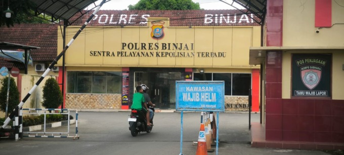 Kantor Polres Binjai.Teddy Akbari/Sumut Pos.